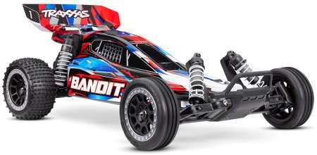 Actual product image Traxxas BUGGY BANDIT HD 1:10 2WD EP RTR RED w/USB-C Charger & Battery (RTR Ready-to-Run)