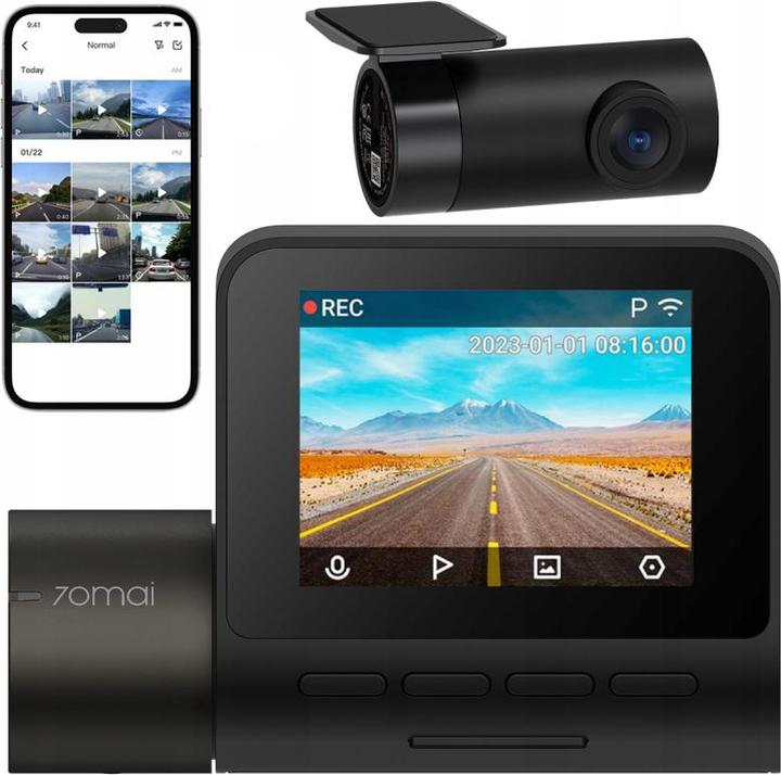 Produktbild 70mai A200 + RC11 (Akku, Eingebautes Display, Full HD)