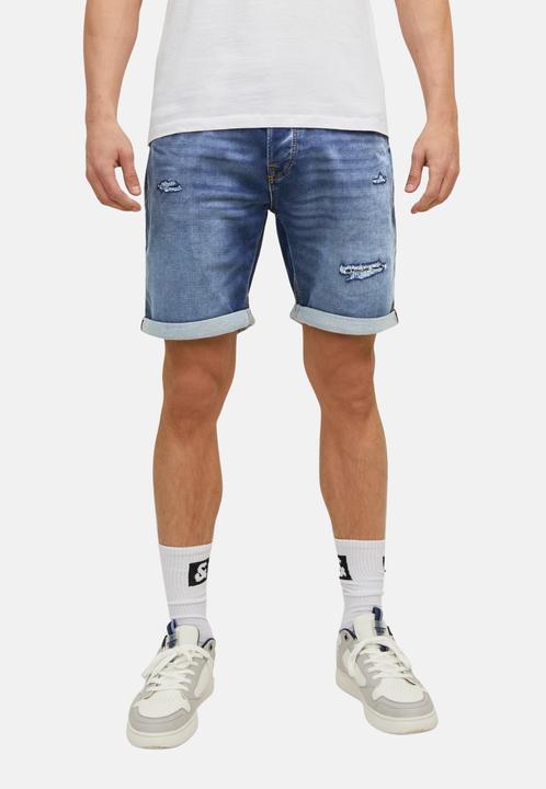 Actual product image Jack & Jones Rick Icon GE 633 Indigo Knit Jean Shorts (XXL)