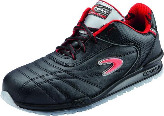 Cofra unisex S1P safety shoes "MEAZZA" RUNNING black size 45 (S1P, 45)