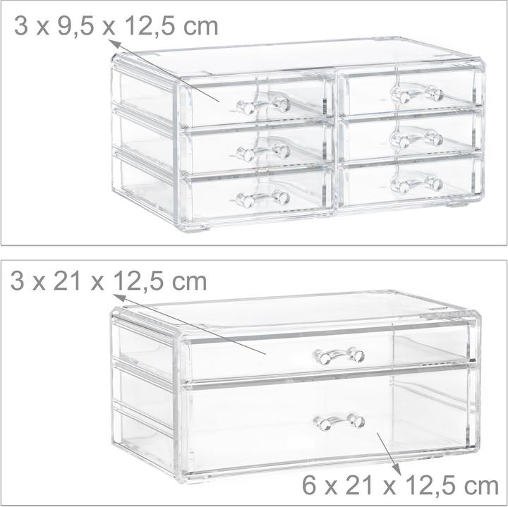 Actual product image Relaxdays Makeup Organizer