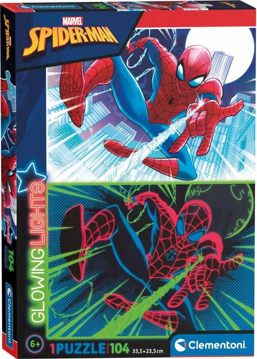 Produktbild Clementoni Glow in the Dark Spiderman (104 Teile)