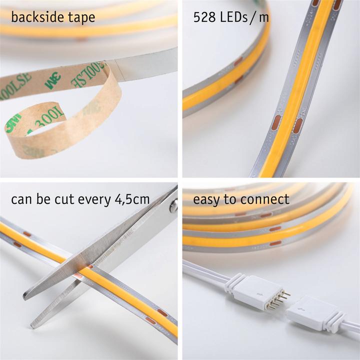 Actual product image Paulmann MaxLED 1000 Full-Line COB Stripe Set (Warm white, 300 cm, Indoor)