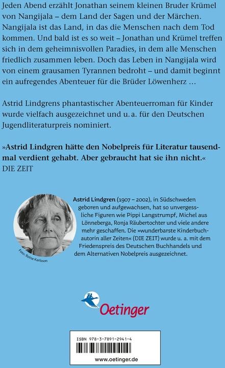 Image du produit Die Brüder Löwenherz (Allemand, Astrid Lindgren, 1974)