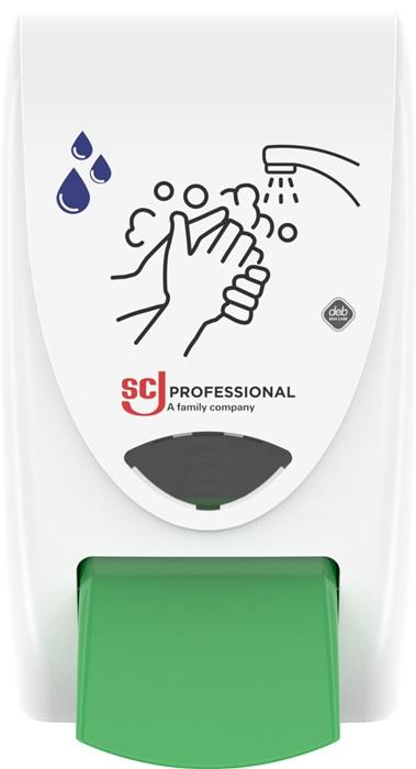 Actual product image Deb Stoko Skin cleansing foam dispenser H285xW135xD135ca.mm 2l white/green SC JOHNSON