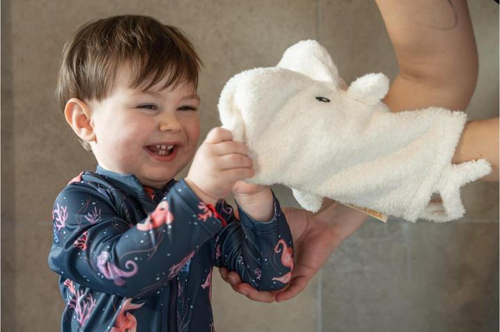 Immagine prodotto Filibabba Guanto per lavare i bambini - balena