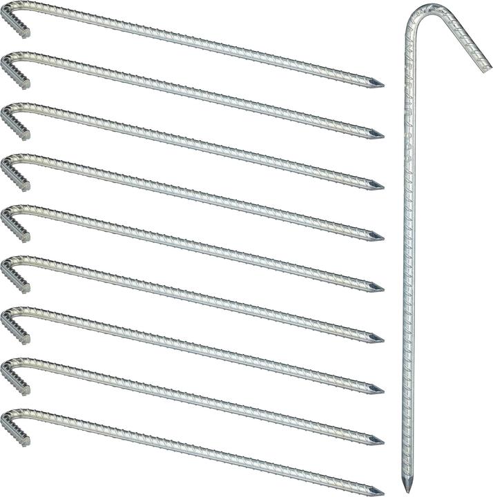 Actual product image Relaxdays XL Ground Anchors Set of 10