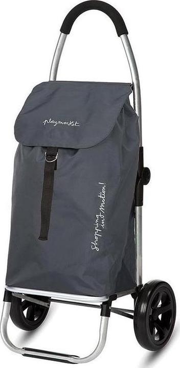 Playmarket Shopping Trolley Go Two Grey 2 Räder - 37 l Kapazität - faltbar