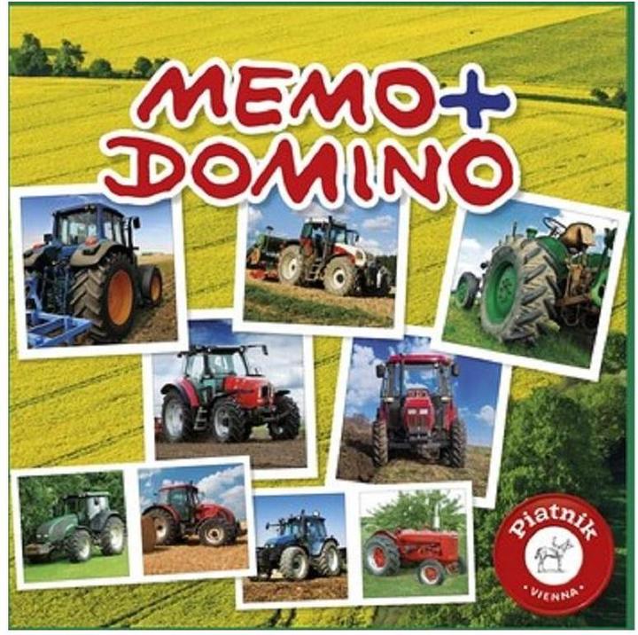 Actual product image Piatnik Memo & Domino Tractors (German, French, Italian, English)