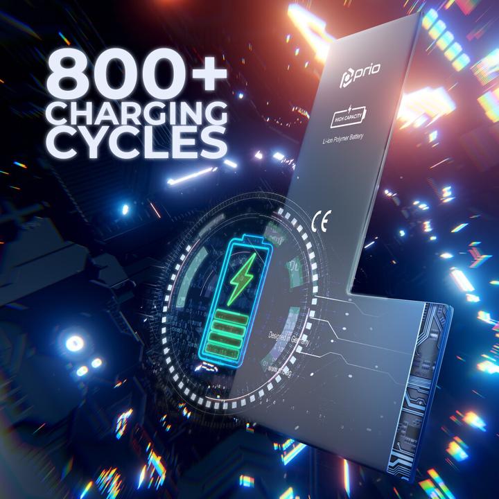 Produktbild prio Hochleistungsakku für iPhone 11 Pro (3300 mAh) - Universal APN -