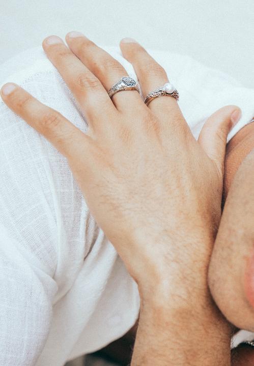 Produktbild Haze & Glory Ring Perle Vintage 925 Silber (66, 925 Silber)