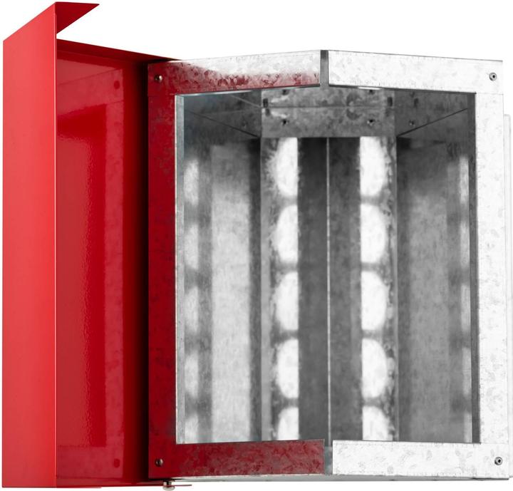 Produktbild Wiesenfield Futterautomat Huhn Hühnerfutterautomat Hühner Futterspender 12 kg rotes Dach