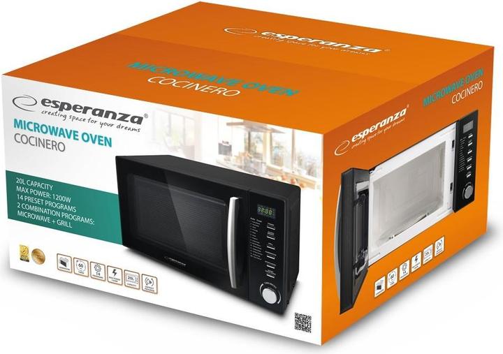 Image du produit Esperanza EKO010 Four à micro-ondes Cocinero (20 l)