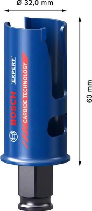 Immagine prodotto Bosch Professional Zubehör Sega a tazza EXPERT per materiali da costruzione, 32 x 60 mm (32millimetri)