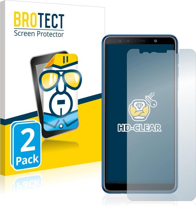 Actual product image BROTECT Screen Protector Clear (2 Piece, Samsung Galaxy A7 (2018))