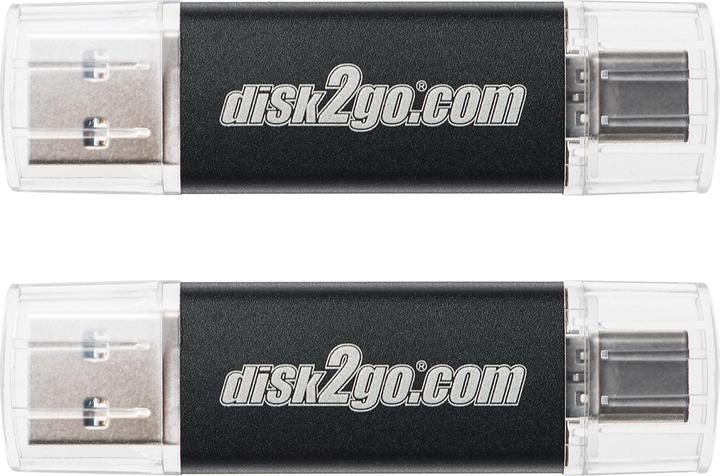 Produktbild Disk2go Switch 2-Pack (128 GB, USB-A, USB-C)