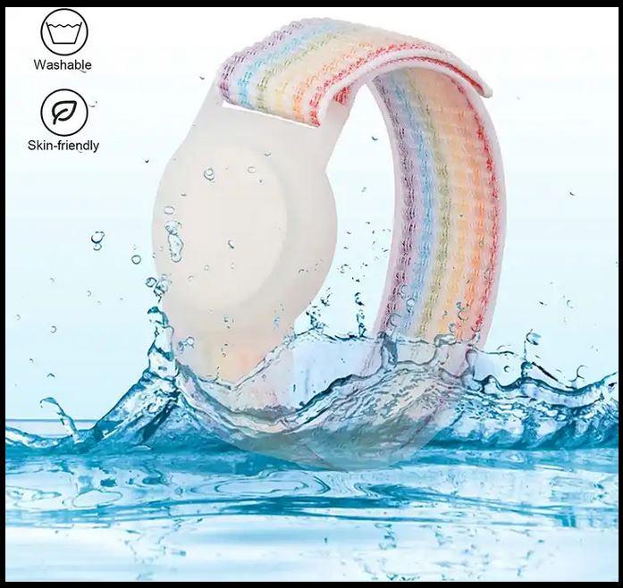 Immagine prodotto PhoneLook Bracciale Velcro regolabile in nylon per bambini e adulti con supporto AirTag