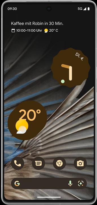 Produktbild Google Pixel 7 Pro (128 GB, Weiss, 6.70", SIM + eSIM, 50 Mpx, 5G)