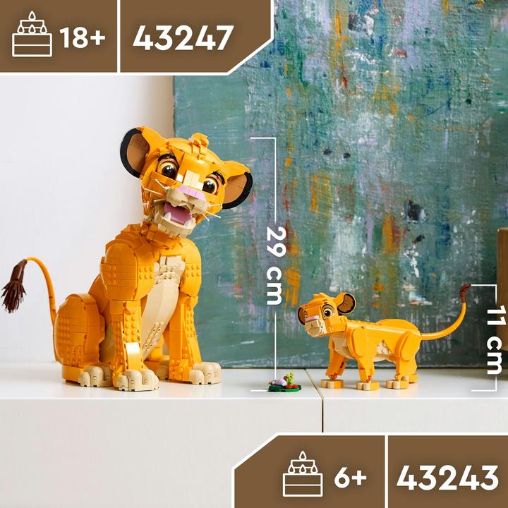 Produktbild LEGO Simba, Der junge König der Löwen (43247, LEGO Disney)