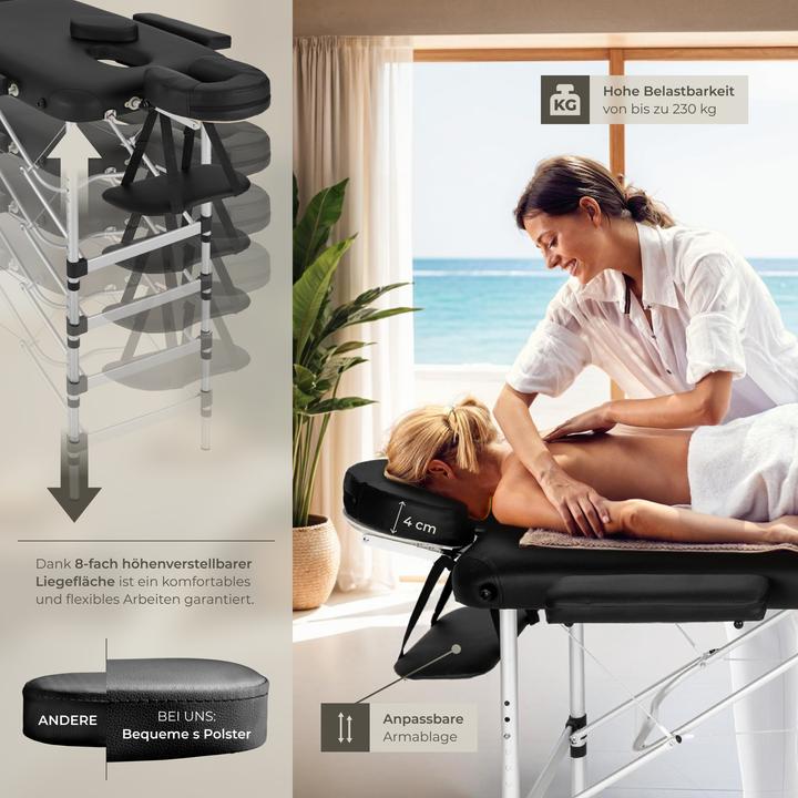 Image du produit tectake Table de massage 2 zones