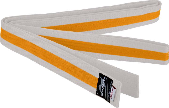 Actual product image Ju-Sports Budo belt white/yellow/white