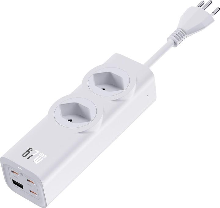 Produktbild Schönenberger Fast Charging Station (2 x, Typ 13, USB-C, USB-A, 2 m)