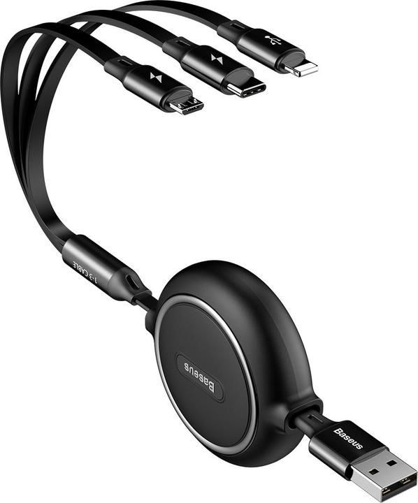 Image du produit Baseus 3in1 extendable cable (1.20 m, USB 3.2 Gen 1)