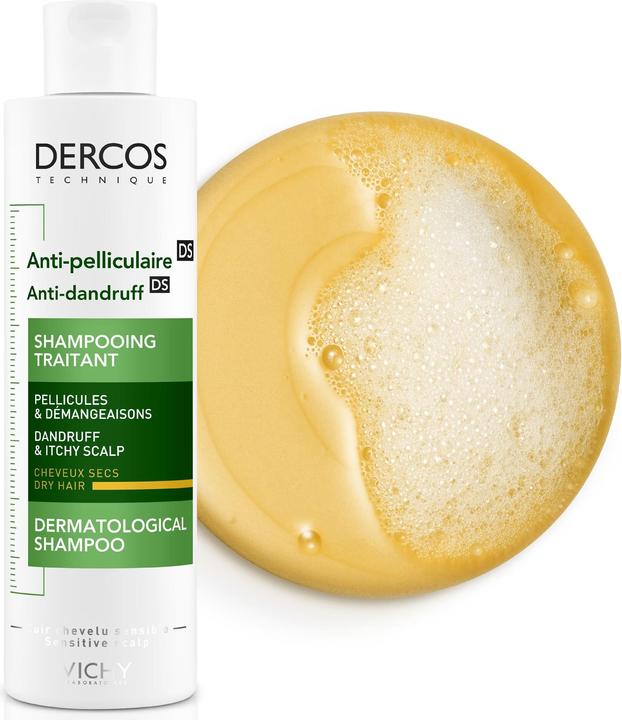 Actual product image Vichy Dercos Anti-Schuppen Shampoo trockene Kopfhaut (200 ml, Liquid shampoo)