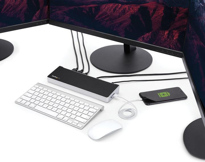 Immagine prodotto StarTech Docking station USB-C 4K a triplo monitor (USB-C, 6 Porti)