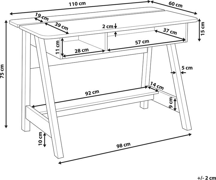 Image du produit Beliani Jackson (110 x 60 x 75 cm)