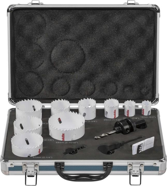 Produktbild Makita Lochsägen-Set (19, 22, 29, 35, 38, 51, 54, 57, 68 mm)