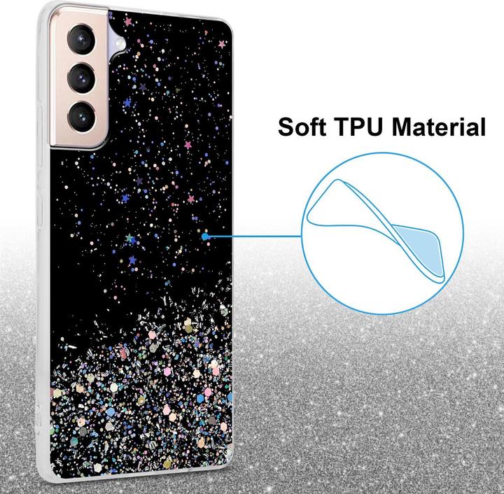 Actual product image Cadorabo TPU cover sparkling glitter (Samsung Galaxy S21+)