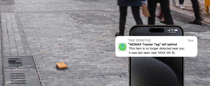 Immagine prodotto Momax PinCard Pro Mini Ricaricabile Find My Tracker