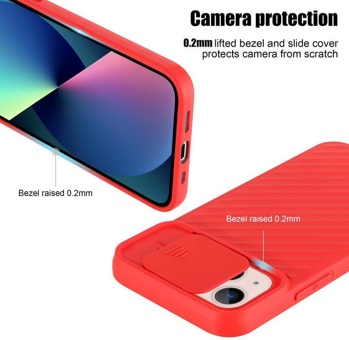 Immagine prodotto Cadorabo Cover in TPU con protezione della fotocamera (Apple iPhone 13)