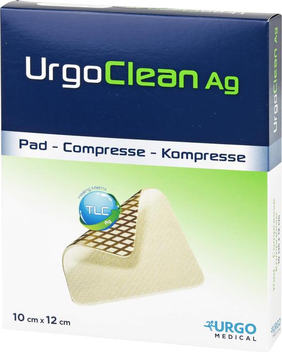 Produktbild Urgo UrgoClean Ag 10 cm x 12 cm Kompresse, 10 St. Kompressen