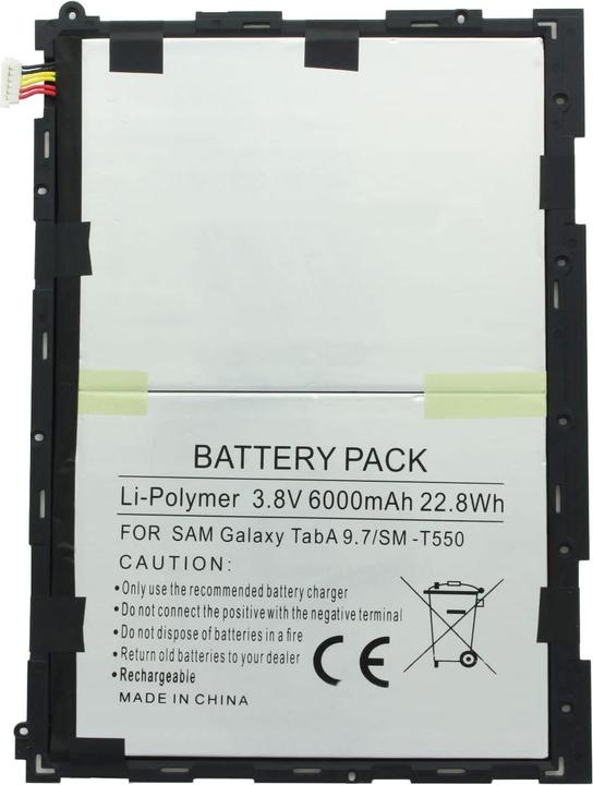 Actual product image AccuCell Akku Samsung Galaxy Tab A 9.7, SM-P550, SM-T550, EB-BT550ABE