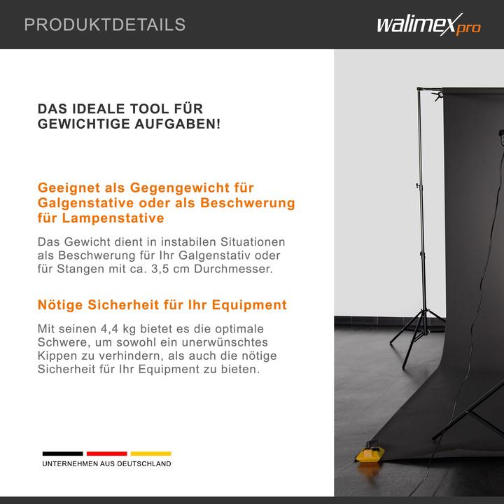 Actual product image Walimex Weight 4,4kg for rods & boom stands (Weight)