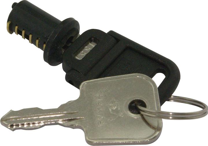 Actual product image Hekna Cylinder interchangeable core 2 keys, lock 1552, black Zamak
