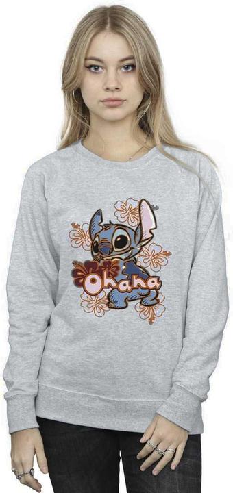 Produktbild Disney Lilo And Stitch Ohana Orange Hibiscus Sweatshirt (XL)