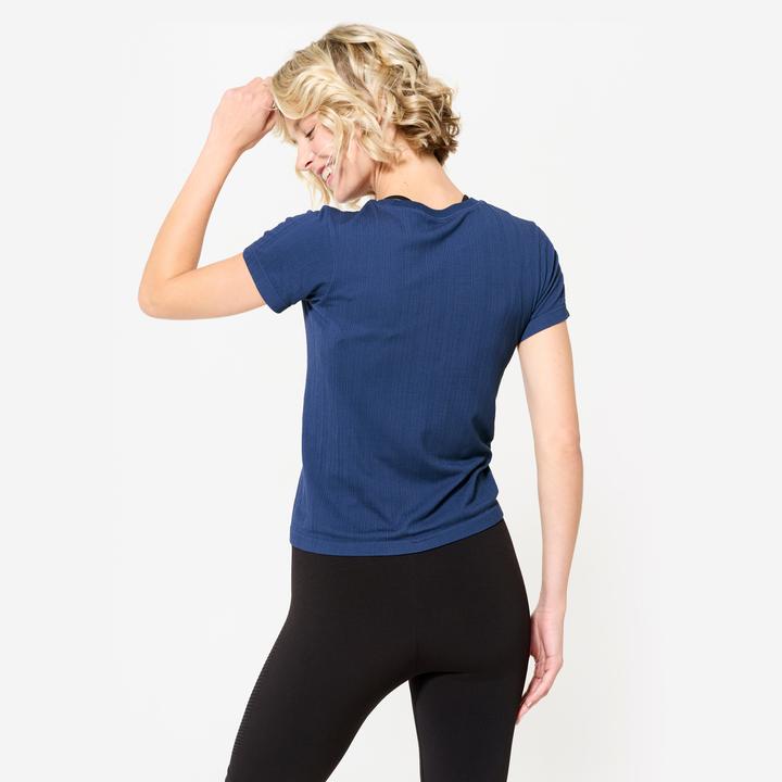 Image du produit Kimjaly T-Shirt Damen atmungsaktiv - nachtblau (XL)