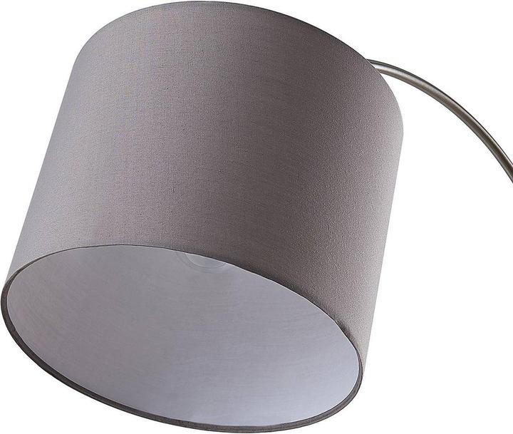 Produktbild Lindby Keriba Stehleuchte, nickel/taupe (E27)