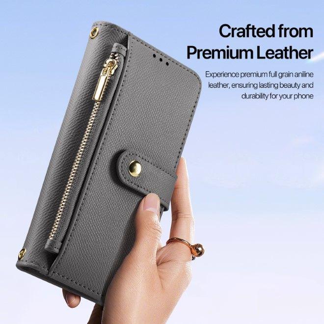 Actual product image Dux Ducis Lawa Series MagSafe Kunstleder Bookcover Hülle (Samsung Galaxy S25+)