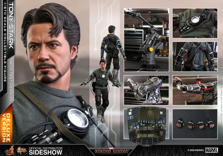 Produktbild Hot Toys Iron Man "Tony Stark - Mech Test - DLX Version" 1/6 Movie Masterpiece Actionfigur
