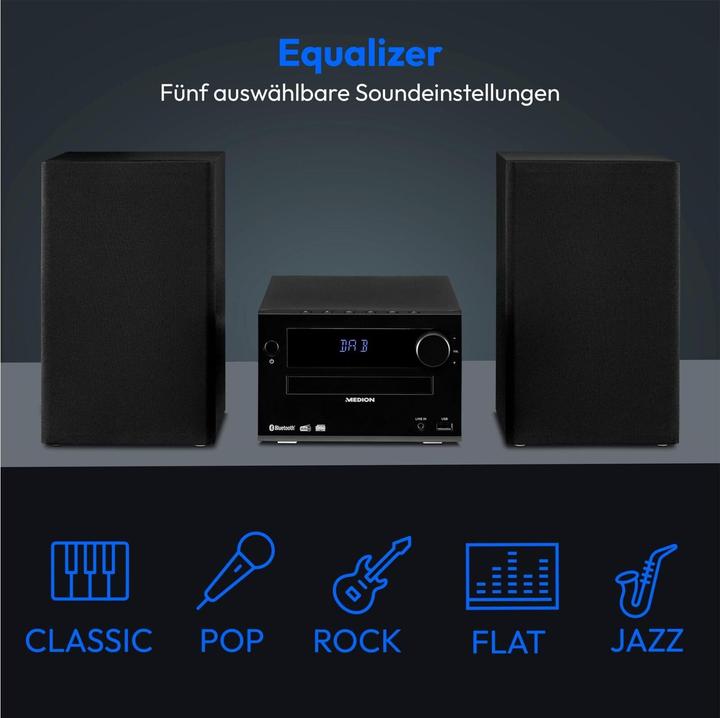 Actual product image Medion Life E64482 (Bluetooth, CD player, 2x 15 W)