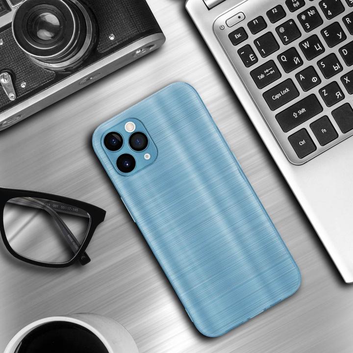 Produktbild Cadorabo Hülle für Apple iPhone 11 PRO im TPU Brushed Kameraschutz LM160 Style (Apple iPhone 11 Pro)