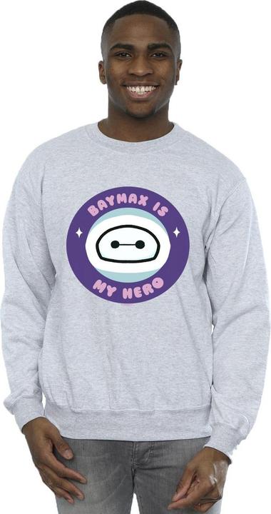 Actual product image Disney Mens Big Hero 6 Baymax My Hero Pocket Sweatshirt (L)