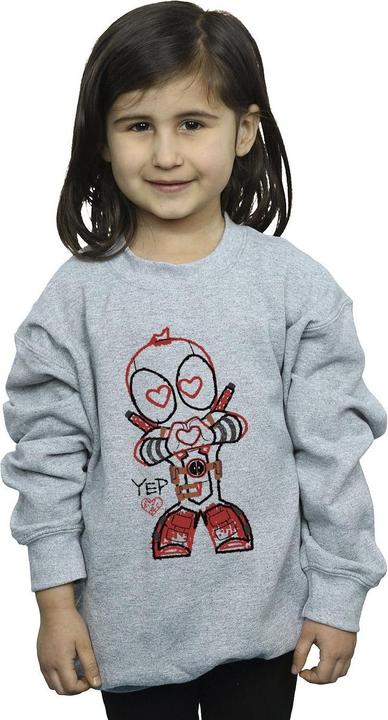 Immagine prodotto Deadpool Love Beam Line Felpa Ragazze (152, 158)