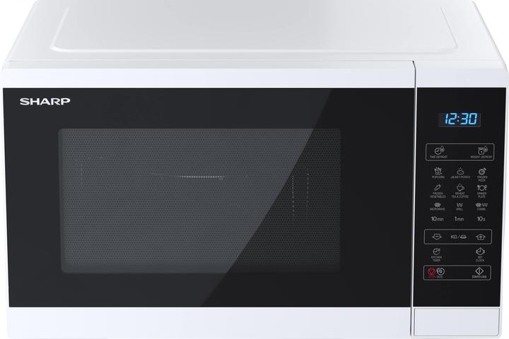 Productafbeelding Sharp | Magnetron met grill | YC-MG252AE-W | Vrijstaand | 25 L | 900 W | Grill | Wit (25 l)
