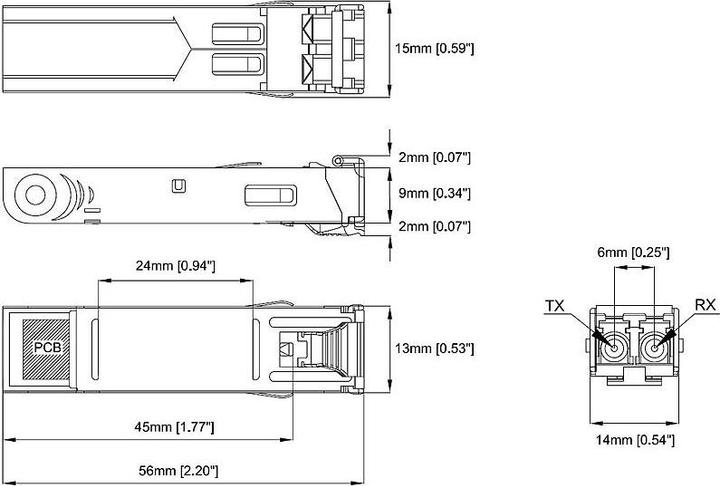 Produktbild Axis T8612 SFP Modul LC.SX