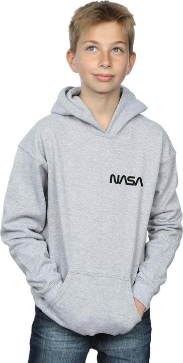 Immagine prodotto Nasa Modern Logo Chest Felpa con Cappuccio Ragazzi (140, 146)